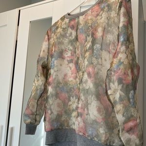 Nastygal Flower Sweatshirt